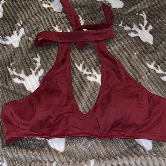PINK Victoria's Secret Other - Red halter choker style bikini top